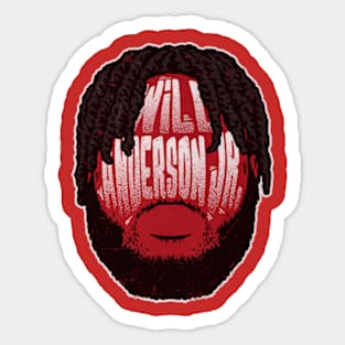 Will Anderson Jr. Houston Player Silhouette Sticker